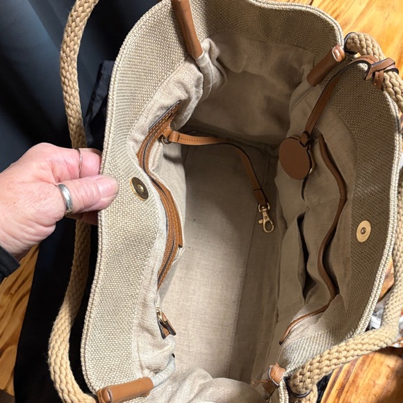 Michael Kors Beige Shoulder Bag with Rope Handles comes with dust bag - Picture 12 of 14